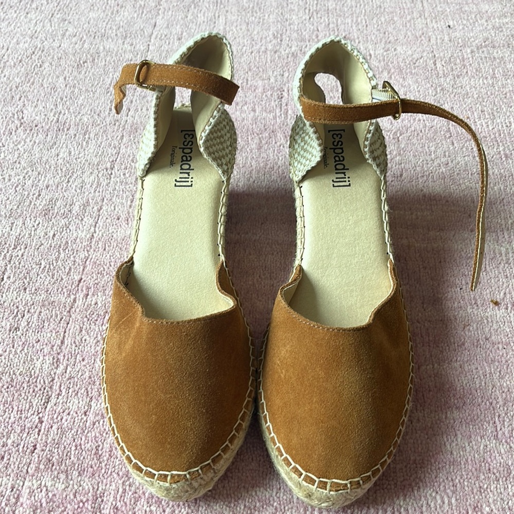Brown Suede Espadrilles